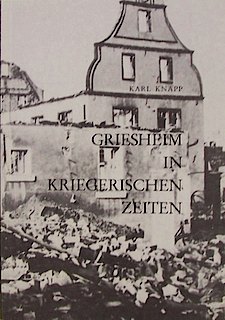 Buchcover Griesheim in kriegerischen Zeiten  